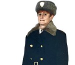 Dress uniform for lower women officers of the MOPR - ceremonial overcoat with winter accessories for lower women officers