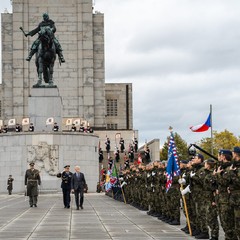 Pietní akt u Národního památníku na Vítkově, 28.10.2023, foto: Zuzana Bönisch, Tomáš Fongus