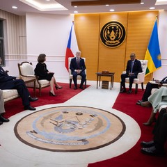 Jednání prezidenta republiky Petra Pavla s prezidentem Rwandské republiky Paulem Kagamem, 6.4.2024, foto: Zuzana Bönisch