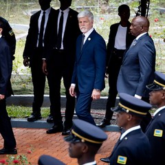 Prezident republiky se zúčastnil vzpomínkového ceremoniálu v Památníku genocidy, Rwandská republika, 7.4.2024, foto: Zuzana Bönisch