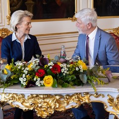 Prezident republiky přijal předsedkyni EK Ursulu von der Leyenovou, Pražský hrad, 30.4.2024, foto: Zuzana Bönisch