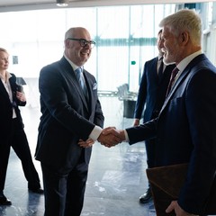 Setkání prezidenta republiky Petra Pavla a prezidenta Estonské republiky Alara Karise, 11.4.2024, foto: Tomáš Fongus.