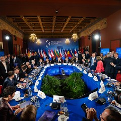 Plenární jednání nejvyšších představitelů států a vlád iniciativy Trojmoří, 11.4. 2024, foto: Tomáš Fongus