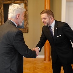 Prezident republiky přijal 1. místopředsedu vlády a ministra vnitra Víta Rakušana, Pražský hrad, 19.4.2024, foto: Tomáš Fongus
