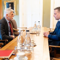 Prezident republiky přijal nového ředitele NBÚ Jana Čuřína, 19.4.2024, foto: Tomáš Fongus