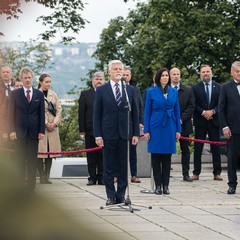 Pietní akt v areálu Národního památníku na Vítkově, 8.5.2024, foto: Tomáš Fongus