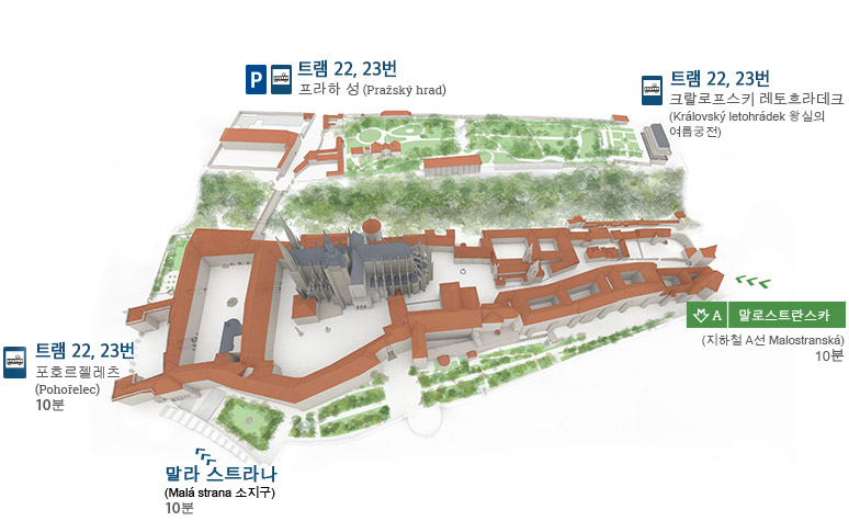 프라하 성 지도