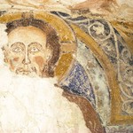 Majestas Domini. Freska z kostela sv. Vavřince, Ename. Zdroj: H.Dennis, Institute for Archaeological Heritage