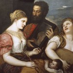 Tiziano Vecellion a ateliér, “Alegorie lásky”, olej na plátně, soukromá sbírka, Monacké knížectví