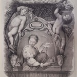Luigi Vigotti (Piacenza, 1804 – Parma, 1861),  Mýtus o Aktaiónovi -  scéna vyobrazující   Paolu Gonzaga jako Hekaté -  litografie, 382 x 332 mm, Parma, sbírka umění nadace “Fondazione Cariparma.”