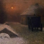 Jakub Schikaneder, Na ztracené vartě (Vůz v noci), 1906, olej, plátno, HS 00766, © Správa Pražského hradu, foto Jan Gloc