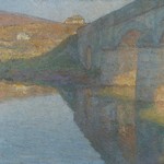 Matija Jama; Most přes Dobrou u Puškaric Selo, (1907); Národní galerie Slovinska