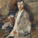 Jindřich Prucha (1886—1914), AUTOPORTÉT, olej na plátně, 95,5 x 82,5 cm, 1914, Správa Pražského hradu