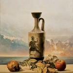 OSLAVA VÍTĚZSTVÍ BITVY U MARATHONU (ALEGORIE), tempera, olej, plátno na desce, 83 x 55 cm, 2008–09, polyptych (2/4)