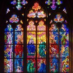 Stained glass window, St. Vitus Cathedral, photo Jan Gloc