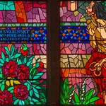 Stained glass window, (detail), St. Vitus Cathedral, photo Jan Gloc