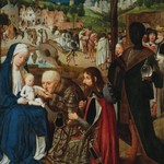 Geertgen tot Sint Jans, Oltář s Klaněním mágů, střední panel, tempera na dubovém dřevě; Sbírky Pražského hradu, HS 263; © Správa Pražského hradu