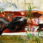 Liza Libenko, Ophelia´s Dream, oil on canvas, 2021