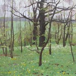 Tomáš Honz, Spring in the Grove, oil on canvas, 2023