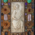 Gospel plates, facsimile of the front plenary plate, Ondřej Šumbera, Jaromír Lauda 1995-1996, sig. SFUK 151, © Archiv Pražského hradu, foto S. Loudát