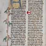 Regula sc. Benedicti, facsimile ff. 1v, Jaromír Lauda 1995, sig. SFUK 145, © Archiv Pražského hradu, foto S. Loudát