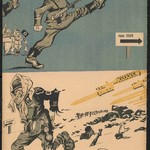 Nikolaj Dolgorukov, Boris Jefimov. When they marched – they rejoiced. When they retreated – they cried, USSR, 1942, offset, MHI collection