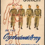 Kamil Cipra. Concert by the Czechoslovak Army, Great Britain, about 1943, aquarelle, MHI collection