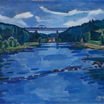 Václav Špála, Landscape near Červená nad Vltavou, 1927, Olomouc Museum of Art