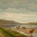 Bedřich Havránek, On the Bank of the Vltava River (Vltava River near Chuchle), 1875, National Gallery Prague