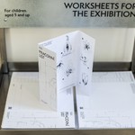 the exhibition includes worksheets, not only for children
