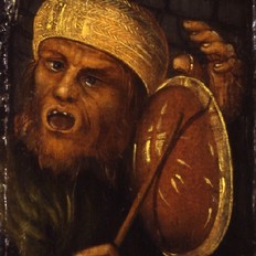Obrazárna Pražského hradu: Tupení Krista, detail