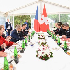 Prezident republiky se setkal se švýcarským prezidentem