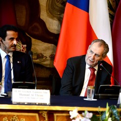 Prezident republiky se setkal s emírem Státu Katar