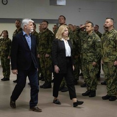 Návštěva prezidenta České republiky Petra Pavla společně s prezidentkou Slovenské republiky Zuzanou Čaputovou v Centru výcviku Lešť, 7.6.2023, foto: Zuzana Bönisch