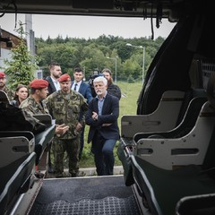 Návštěva prezidenta České republiky Petra Pavla společně s prezidentkou Slovenské republiky Zuzanou Čaputovou v Centru výcviku Lešť, 7.6.2023, foto: Zuzana Bönisch