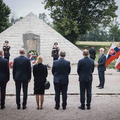 Pracovní návštěva prezidenta republiky Petra Pavla na Slovensku, položení věnce prezidenta České republiky k Mohyle generála Milana Rastislava Štefánika, 6.6.2023, foto: Zuzana Bönisch
