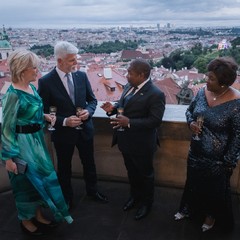 Návštěva prezidenta Mosambiku, Pražský hrad, 7.8.2023, foto: Zuzana Bönisch  