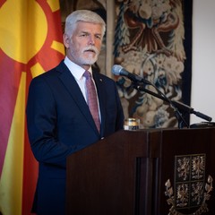 Na Pražském hradě jednali prezidenti Severní Makedonie a České republiky