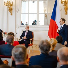 Prezident republiky přijal vedoucí zastupitelských úřadů České republiky v zahraničí