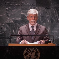 Projev prezidenta republiky na 78. Valném shromáždění OSN, New York, 19.9.2023, foto: Zuzana Bönisch 