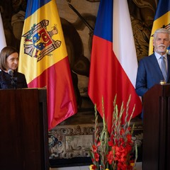 Oficiální návštěva prezidentky Moldavské republiky, Pražský hrad, 16.10.2023, foto: Zuzana Bönisch 