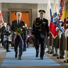 Pietní akt u Národního památníku na Vítkově, 28.10.2023, foto: Zuzana Bönisch, Tomáš Fongus