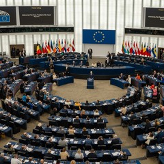 Projev prezidenta republiky v Jednacím sále Evropského parlamentu, Štrasburk, 4.10.2023, foto: Tomáš Fongus 