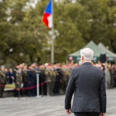 Pietní akt u Národního památníku na Vítkově, 28.10.2023, foto: Zuzana Bönisch, Tomáš Fongus
