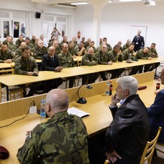 Debata s příslušníky Velitelství pozemních sil AČR, 31.10.2023, foto: Zuzana Bönisch 