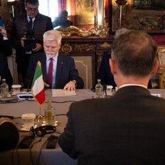 Setkání s prezidentem Italské republiky Sergio Mattarellou v Kvirinálském paláci, 28.11.2023, foto: Zuzana Bönisch