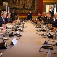 Setkání s prezidentem Italské republiky Sergio Mattarellou v Kvirinálském paláci, 28.11.2023, foto: Zuzana Bönisch
