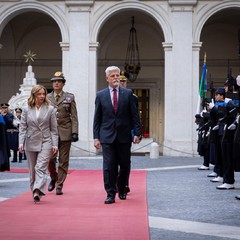 Setkání prezidenta republiky s Giorgiou Meloni, předsedkyní vlády Italské republiky, 28.11.2023, foto: Zuzana Bönisch 