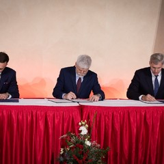 Podpis přihlášky Českého olympijského výboru na XXXIII. letní olympijské hry v Paříži za účasti prezidenta republiky 
