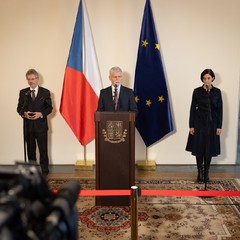 Prezident republiky se setkal s nejvyššími ústavními činiteli k zahraniční politice